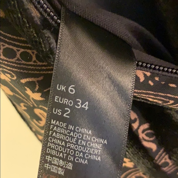 Topshop Black Velvet Wide-leg Jumpsuit - Picture 8 of 8